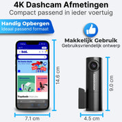 Akamduman® Ultra 4K 3 in 1 Dashcam