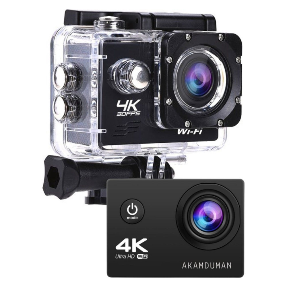 AKAMDUMAN® Actiecamera 4K 24MP 60 FPS - Ultra HD 4K-camera voor actieopnames - AKAMDUMAN®