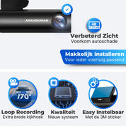 Akamduman® Ultra 4K 3 in 1 Dashcam