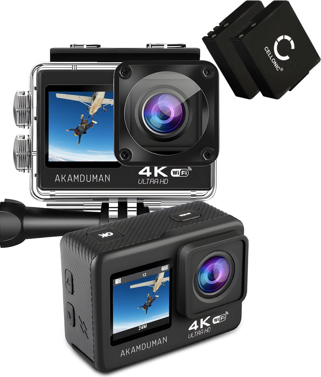 Akamduman® Action Camera Ultra 4K 24mp 60 fps